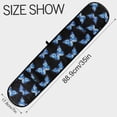 thumbnail image 3 of Dailycode Double Sided Oven Mitt with Loop Heat Resistant Kitchen Long Potholders 7" x 35" Blue White Butterflies, 3 of 6
