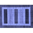 thumbnail image 1 of Ahgly Company Indoor Rectangle Abstract Blue Modern Area Rugs, 5' x 7', 1 of 4
