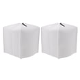 thumbnail image 1 of Shisuyan Facial Tissue Holder Box Pu White For Home Users 2Pcs 5.1X4.9X4.9In, 1 of 8