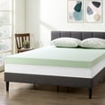 thumbnail image 2 of Mellow 4" Ventilated Memory Foam Mattress Topper with Green Tea Infusion, Short Queen, 2 of 9