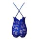 thumbnail image 5 of Gibobby Lencería de encaje para mujer Lencería de una pieza a la para mujer, lencería de juego de rol, disfraces sexys para mujer, lencería de encaje a cuadros rojos(Azul, XL), 5 of 5