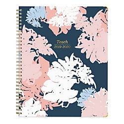Blue Sky Teacher Lesson 2019-20 Weekly & Monthly Planner, 8.5