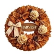 thumbnail image 2 of Fall Thanksgiving Wooden Wreath Sign Flat Printed Maple Pumpkin Harvest Wall Decor 11.8 Inch for Front Door Porch Window Mantel Indoor Outdoor, 2 of 6