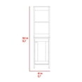 thumbnail image 7 of Miekor Furniture Hanover 4-Shelf Linen Cabinet Light Grey 01425, 7 of 7