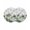 White, variant on Summer Tropical Leaves Round 13 Inch Placemats Set of 2, Gray Palm Trees Botanical HeatResistant Non Slip Place Mats for Dining Table, Wipeable Braided Kitchen Table Mats for Housewarming