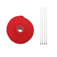 thumbnail image 2 of LOVIVER Fiberglass 2 Inch X 32Feet Exhaust Header with 4pcs Stainless Locking Ties Heavy Duty, Red, 2 of 8