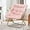 Light Pink, variant on QRKD Foldable Oversized Moon Chair, Large Soft Lazy Cozy Comfortable Faux Fur Square Saucer Moon Chair for Teens and Adults, Light Pink