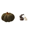 thumbnail image 1 of Cojines De Peluche Con Forma De Conejito De Calabaza Y Estatuas De Cerámica Para Una Decoración Caprichosa De Dormitorio, Sofá Y Jardín En Pascua Y Halloween, 1 of 8