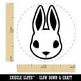 thumbnail image 2 of Cute Bunny Rabbit Head Self-Inking Rubber Stamp Ink Stamper - Yellow Ink - Medium 1 Inch, 2 of 7
