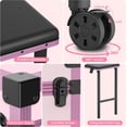 thumbnail image 5 of EasyinBeauty Rolling Portable Manicure Table with 3 Drawers, Mirror & Nail Polish Organizer, 5 of 7