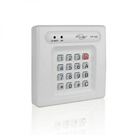 Keypad Entry Alarm - Skylink KP-434W Wireless Remote Entry Exit Access Wall Control Security Burglar Alarm Protection Keypad | Affordable Easy to Install DIY