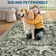 thumbnail image 5 of GlowSol 2'x6' Kitchen Washable Runner Rug Forest Tiger Print Runner Rug Vintage Rug Non-Slip Bedsides Rugs for Laundry Room, Green, 5 of 7