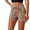 Coffee, variant on Summer Sleep Shorts for Women Knitted High Waist Lounge Shorts with Drawstring Solid Color Homewear Pajama Pants Beige S