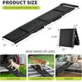 thumbnail image 2 of 250 Lbs 63 In Folding Dog Ramp for Cars 20 In Wide Anti-Slip Pet Ramp for SUVs Trucks and Beds Portable Aluminum Ramp for Large Dogs, 2 of 7