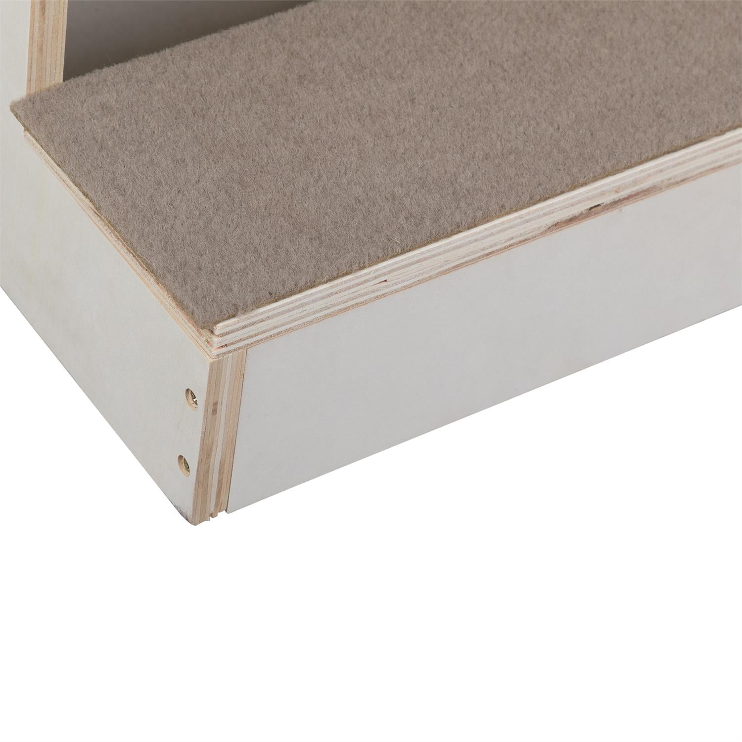 Pefilos 22" Wooden Pet Steps for Small Dogs and Cats, Ramp Stairs for Couch, Sofa, and High Bed Climbing, 7-Step, Natural Pefilos 22" Wooden Pet Steps for Small Dogs and Cats, Ramp Stairs for Couch, Sofa, and High Bed Climbing, 7-Step, Natural