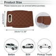thumbnail image 3 of Car Center Console Cover Center Console Cushion Multifunctional 13.39"x9.06"x2.36" Light Brown Nappa Leather, 3 of 7