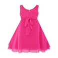 thumbnail image 2 of Robe Fille Ligne A Dos Nu Fleur Multi-Couches Chiffon 12 Ans, 2 of 5