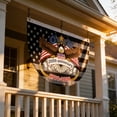 thumbnail image 4 of USA Flags Semi-Circular 250th Anniversary, 4th of July Patriotic Decorations Outdoor, Half Round US Flag for Front Porch, Wall Hanging for Home Decor, 4 of 4
