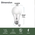 thumbnail image 2 of ENERGETIC A19 LED Light Bulb,40W Equivalent 5W, Non-Dimmable,450lm,5000K,E26 Medium Base,UL Listed,4-Pack, 2 of 5