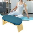 thumbnail image 6 of EHJRE Meditation Bench Seiza Prayer Bench Ergonomic, Portable, Wooden, Foldable with Removable Cushion Kneeling Stool Prayer Stool Blue, 6 of 9