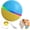 blue yellow, variant on Smart Interactive Dog Ball, Remote Control Automatic Moving Dog Toy Waterproof Motion Activated Rolling Ball for Puppy/Small/Medium/Large Dogs
