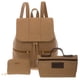 thumbnail image 1 of Set Bolsa Backpack, Cartera y Cosmetiquera 8472-2PAQ Camel Jennyfer 8472-2PAQ Backpack, 1 of 9