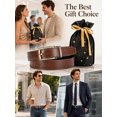 thumbnail image 7 of Maikun Men's Reversible Leather Belt, Double Sided Black and Cognac Dress Belt for Men, Adjustable Casual Business Belt for Jeans and Suit Pants, 7 of 7