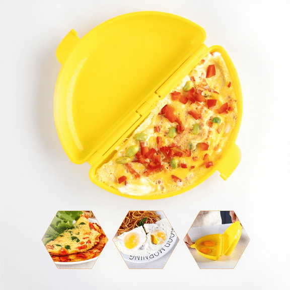 1pc Microwave Egg Poacher, Microwave Egg Cooker or Perfectly Cooked Eggs, Omelette Maker, Kitchen Gadgets Accessories, Suitable for Breakfast & Quick Meals - Perfect Gift for Foodies & Egg Lovers