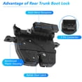thumbnail image 4 of Actuador de bloqueo de la tapa del maletero trasero Unique Bargains para BMW Serie 3 Touring F31 2011-2019, 4 of 7