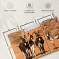 thumbnail image 6 of Elephant Stock Australian Outback Donkeys Wall Art - Horizontal Multi Panel Canvas - Living Room Wall Decor - Animal Multi Panel - Beige And Brown Decor - 74" x 48", 6 of 8