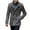 Gray, variant on Mens Trench Coat Double Breasted Notched Stand Collar Pea Coat Casual Fall Winter Warm Mid Long Slim Fit Woolen Jacket Overcoat Windbreaker Navy