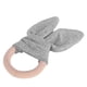 thumbnail image 4 of Conejito Bebé Infantil Anillo De Dentición De Madera Natural Encantador Conejito Orejas De Conejo Mordedor Juguete Azul Agua, 4 of 7