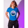 thumbnail image 2 of Pink Mood On Rainbow Sign Shaped T-Shirt Women -Image by Shutterstock, Female Medium, 2 of 4