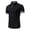 Black-4, variant on Njoeus Shirts For Men Golf Shirts For Men Men'S Cotton Zipper Lapel Short Sleeve Undershirts T-Shirt Casual Business Tops Shirt Black Shirts