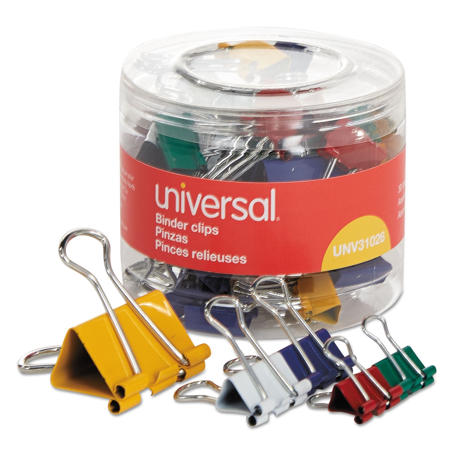 micro binder clips assorted colors