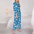 thumbnail image 3 of Vsdgher Cows Milk Pajamas Set Long Sleeve Sleepwear Womens Button Down Nightwear Pj Sets-XX-Large, 3 of 7