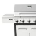 Nexgrill Deluxe 5Burner Propane Grill with Side Table, Ceramic Burner
