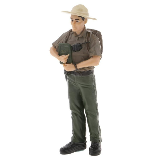 Personas Miniaturas Figuras,Modelo de guardabosques,Figura de acción del guardabosques del bosque,Juguete modelo guardabosques,Modelo de juguete para niños