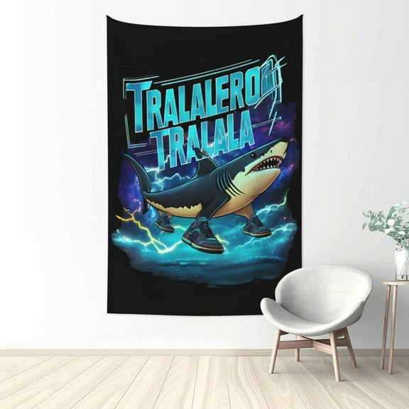 Italian Brainrot Tapestry Wall Hanging Home Decoration Wall Blanket Dormitory Living Room Bedroom Backdrop Poster( 60x40inch)