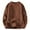 Mens Clothing Brown, variant on Mens Big and Tall Sweater, Fall Sweaters for Men Oversized Casual Loose Fit Solid Color Knitted Long Sleeve Pullover M-4XL