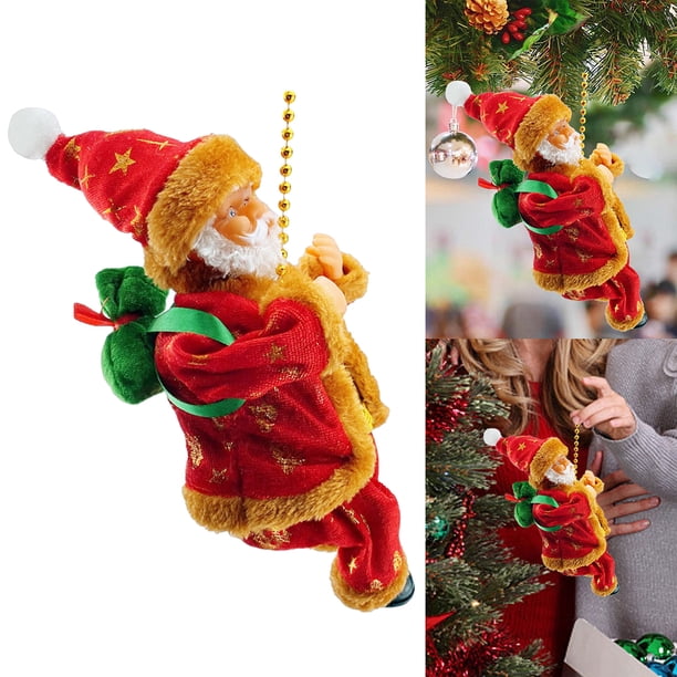 Muñecas Cuerda para Escalar Papá Noel Excelentes Regalos para Mayores 6 Años (marrón)