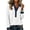 176#White, variant on Waffle Knit Tops for Women Cotton Long Sleeve Denim Patchwork Sweater Collared Button Pullover Casual Fall Tunics