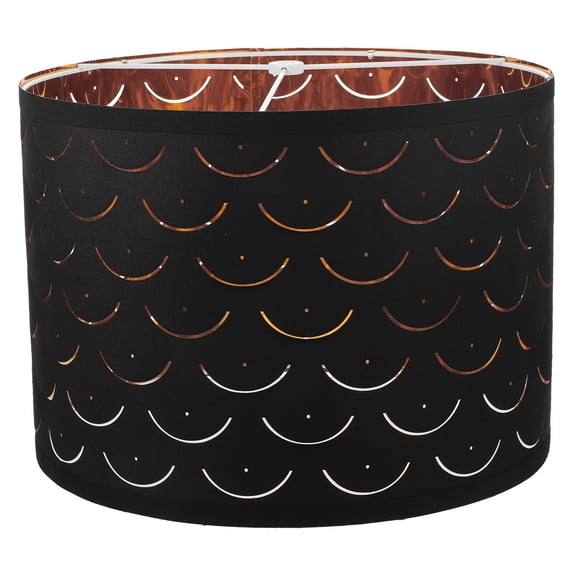 NICEXMAS Fabric Lamp Shade in Black with Light Weight and Easy Installation