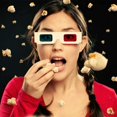 thumbnail image 4 of 10 pares de gafas 3D de papel rojo y azul para decoración de viajes y películas, 4 of 5