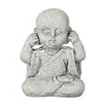 thumbnail image 1 of Bonita figura de monje, estatua de Buda, delicada figura de Kungfu para jardín, hecha a mano, decorativa. No escuchar, 1 of 6