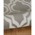 thumbnail image 2 of Capri Quatrafoil Grey and Cream Rug, Multiple Sizes, 2 of 4
