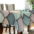 thumbnail image 5 of Yayeee Tablecloths 54" x 54" Rectangle Wrinkle Resistant Party Table Cover, Green Art Pattern, 5 of 8