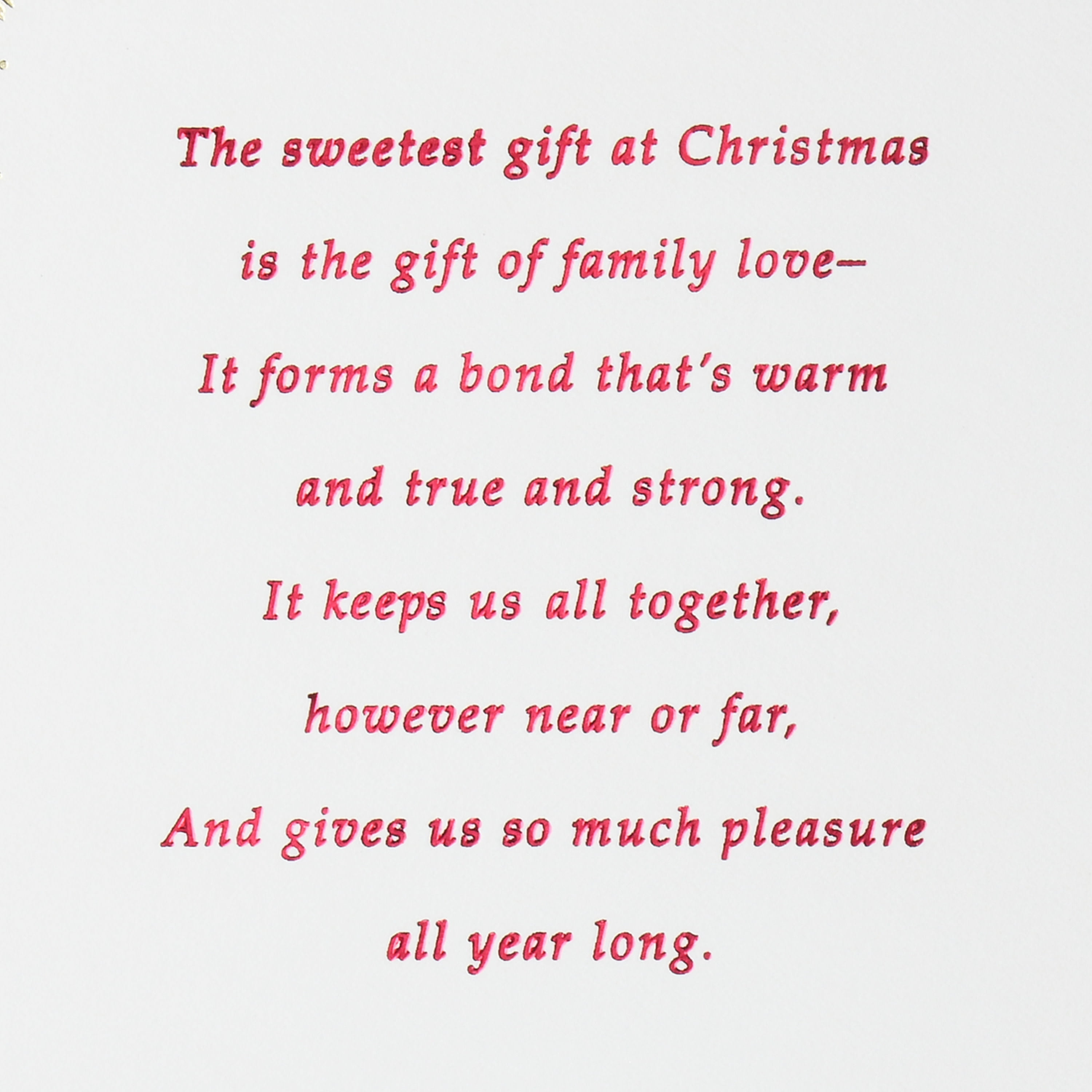 Hallmark Thomas Kinkade Christmas Greeting Card for Daughter and Son-in-Law (Family Is a Gift)