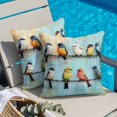 thumbnail image 5 of Abstract Birds Throw Pillow Cover Singing Birds Cotton Linen Cushion Cover Throw Pillow Case with Invisible Zipper for Couch Sofa Bed Chair Car 24x24 Inch, 5 of 14