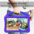 thumbnail image 5 of Dteck Kids Friendly Cover for Lenovo Tab M8 FHD/Tab M8 HD 2019 Tablet TB-8705F 8505F,Anti-Drop Shock Proof Light Weight Convertible Handle Stand Cover (Purple), 5 of 5